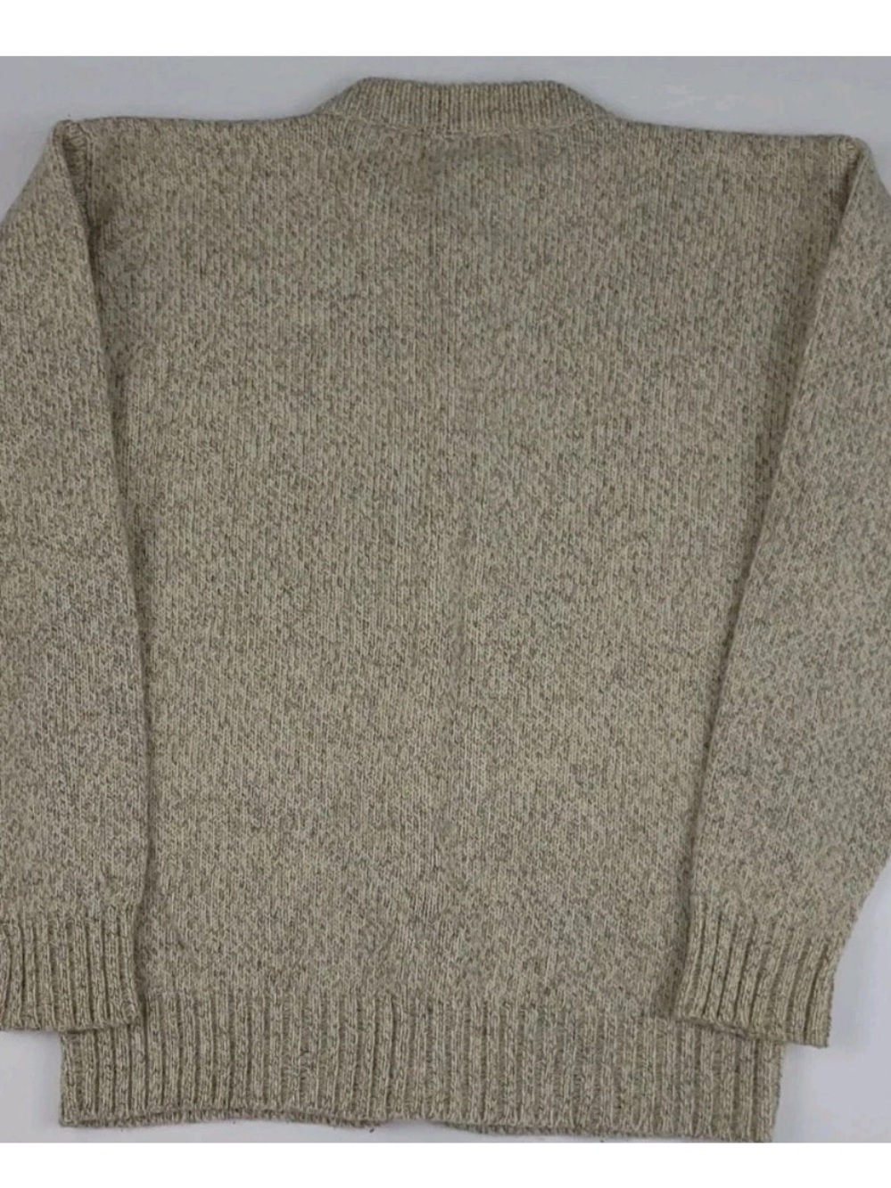 Vintage 80s 1989 Eddie Bauer Country Pattern Knit Cardigan Sweater Wool Rare USA - Picture 5 of 7